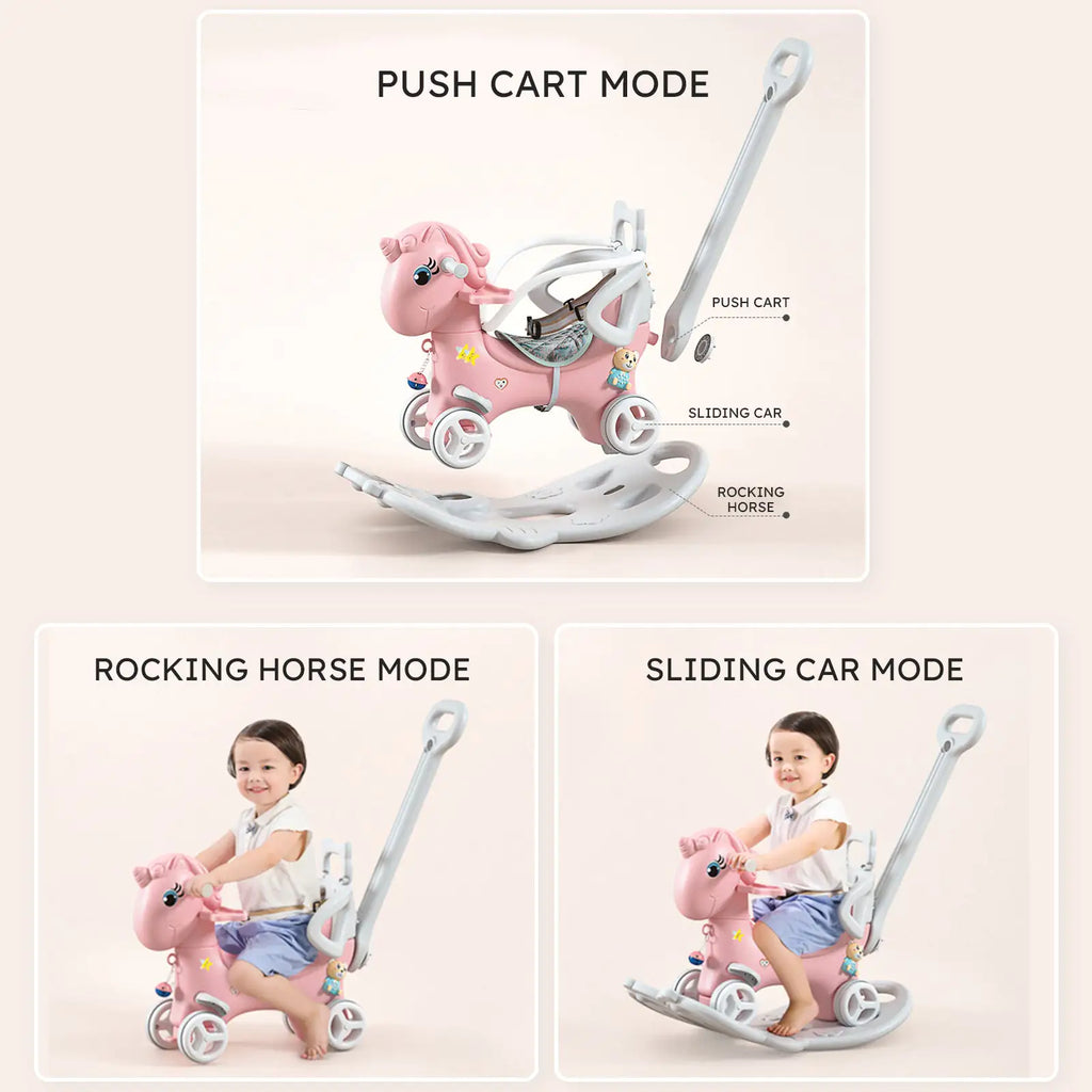 Unicorn Rocking Horse & Balance Bike Toy